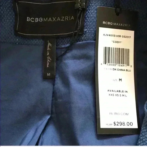 BCBG Maxazria Cropped Multicolor Biker Jacket - Picture 6 of 7